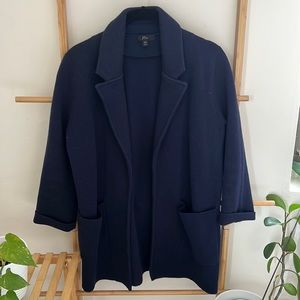 Jcrew Camille sweater-blazer, navy, size sx